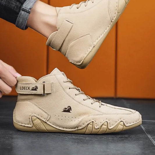 Luxury Men Shoes Leather Waterproof 2024